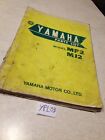 Yamaha Parts List 50 Mf2 Mj2 Trés Rare , Liste Pièces Détachées 1967