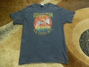 Vintage 1975 Led Zeppelin U.S. Tour 1975 T Shirt L Tee Shirt - Picture 1 of 7