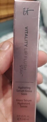 IT COSMETICS VITALITY LIP FLUSH Suero Hidratante Brillo MANCHA * Rosa Dulce *   Foto 1 de 4