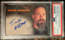 1999 Topps WCW Embossed Tank Abbott Authentic Signatures PSA 8 NM-MT Wrestling