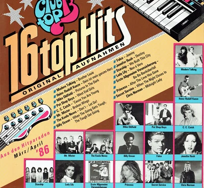 Vinyl, LP  -Various – 16 Top Hits - Aus Den Hitparaden März / April '86 - Bild 1 von 3