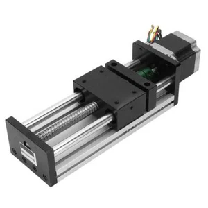 1605 Kugelumlaufspindel Schiebetisch 100mm Linearantrieb+Nema23 57 Schrittmotor - Bild 1 von 9