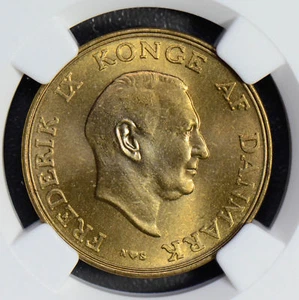Denmark 1954 N S Krone NGC MS65 rare in this grade NG0556 combine shipping - Picture 1 of 3