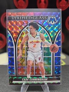 2021-22 Panini Mosaic Cade Cunningham Stained Glass RC