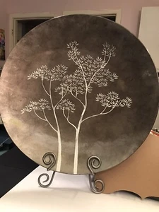 20” Decorative Platter For Centerpiece Or Sofa Table. Stand Not Included - Picture 1 of 11