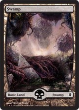 1x Swamp (241) - Full Art MTG Zendikar NM Magic Regular