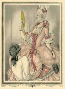 CARNALESKE ANBETUNG - Umberto BRUNELLESCHI - Original POCHOIR koloriert 1955 - Picture 1 of 1