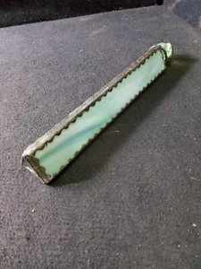 AMAZING VINTAGE HANDMADE SLAG GLASS & PEWTER FOOTED KALEIDOSCOPE w STAINED GLASS - Picture 1 of 20