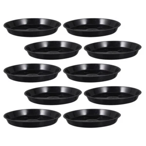 10Pcs Large Flower Pot Trays Round Shape Flowerpot Base Garden Pot Trays - Picture 1 of 8