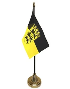 Baden-Württemberg DESKTOP TABLE FLAG 6"X4" 15cm x 10cm flags STUTTGART GERMANY - Picture 1 of 1