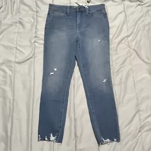 Madewell Jeans High-Rise Jeggings Pants Skinny Distressed Ankle Sz 28P NWT - Picture 1 of 7