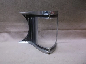 1973 MERCURY COUGAR XR-7 LEFT FRONT TURN SIGNAL PARK LIGHT BEZEL, OKAY CHROME - Picture 1 of 12
