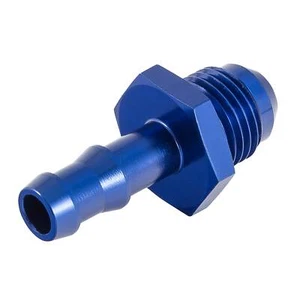 APS Stecker JIC -6 auf Steckschlauchverschraubung - 6 mm Bohrung - blau - Bild 1 von 4