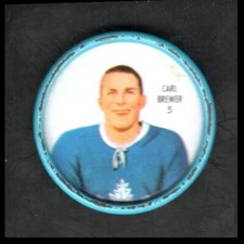 1962-63 Shirriff Metal Coins Carl Brewer #5