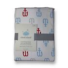 New Cloud Island Nautical 100% Cotton Fitted Baby Crib Sheet Anchors Sailor
