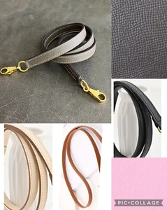 1.5cm Leather Strap attachment for Kelly bag Many Colours: Etoupe, Gold, Nata + - Foto 1 di 29