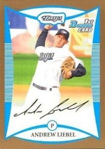 2008 Bowman Draft Prospects Gold #BDPP40 Andrew Liebel RC Toronto Blue Jays