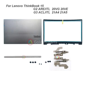 New LCD Back Cover Bezel Hinge For Lenovo ThinkBook 15 G2 ITL /ARE 15 G3 ACL/ITL - Picture 1 of 26