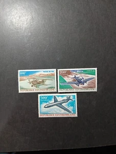 Central African Republic Stamps Scott #C47-49 MLH SET. - Picture 1 of 2