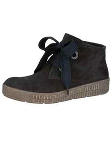 Aco Schnürstiefelette Stiefelette Damen Schuhe Leder marine Weite G Gr. 40 - Bild 1 von 5