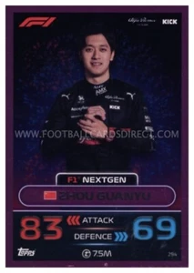 #294 ZHOU GUANYU (NEXTGEN) TURBO PARALELO ATTAX 2023 - Imagen 1 de 1