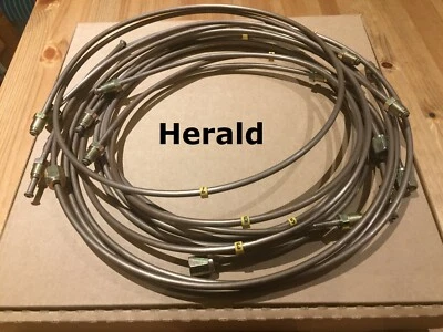 Juego de tuberías de embrague de freno Triumph Herald 1200 1250 1360 Cupro Nickle 2113R Foto 1 de 4