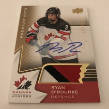 Hockey Card, Ryan O'Rourke, Premium Car xxx/199, Team Canada Juniors 2020 