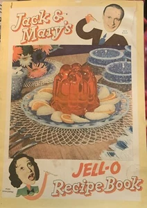 Libretto ricette vintage 1937 Jack Benny & Mary Livingstone gelatina 87 anni - Foto 1 di 13