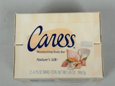 2 упаковки ВИНТАЖ 2001 Caress увлажняющий тела бар мыло природы шелк 4,75 унций каждый - Изображение 1 из 4