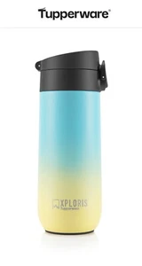 Tupperware™ Easy Open Insulated Canteen Flask Bottle 16 OZ STAINLESS STEEL - Picture 1 of 1