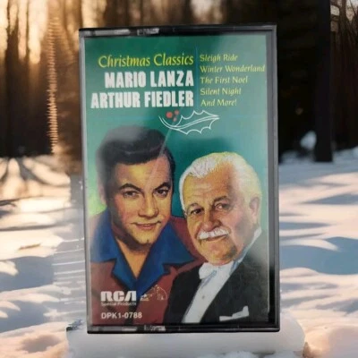 Christmas Classics By Mario Lanza & Arthur Fiedler Cassette 1987 RCA Record's  Foto 1 de 4