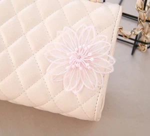 Encaje Floral Aplique Bordado Vestido de Novia Motivo Disfraz DIY Ribete 3 Pcs - Imagen 1 de 8