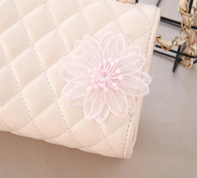 Encaje Floral Aplique Bordado Vestido de Novia Motivo Disfraz DIY Ribete 3 Pcs - Imagen 1 de 4