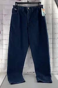 Lee Womens Relaxed-fit Side Elastic Tapered-leg Jeans 16 Long NWT - Picture 1 of 4