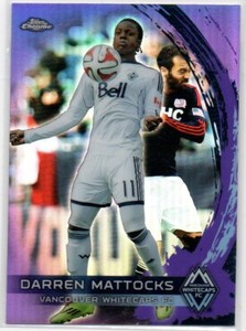 2014 Topps Chrome MLS PURPLE REFRACTOR Darren Mattocks VANCOUVER WHITECAPS 92