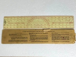 D-500 AIR NAVIGATION PROTRACTOR und Anleitung Papierhülle - Bild 1 von 4