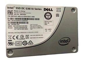 Intel S3610 800GB DELL SSD 2.5" SATA Solid State Drive SSDSC2BX800G4R 09F3GY - Picture 1 of 4