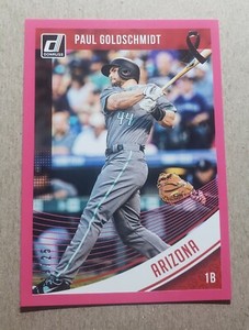 2018 Panini Donruss Mother's Day Ribbon Paul Goldschmidt /25 Diamondbacks #51