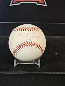 OFFIZIELLER AMERICAN LEAGUE BASEBALL SIGNIERT VON CLETE BOYER 1961 WS CHAMPS AUFSCHRIFT. - Bild 1 von 2