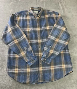 Eddie Bauer Hemd Herren XLT XL Tall Flanell Taschen Bainbridge Knopf leichte Spuren - Bild 1 von 17