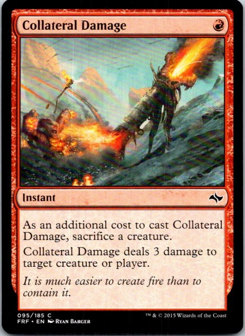 Collateral Damage Magic The Gathering Fate Reforged Light Play - Image 1 of 1