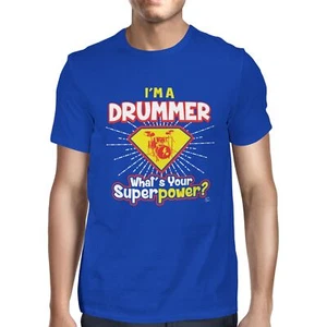 1Tee Herren T-Shirt I'm a Drummer What's Your Superpower - Bild 1 von 24