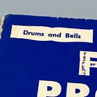Vintage Sheet Music, Drums And Bells First Program Song Book For Beginning Bands