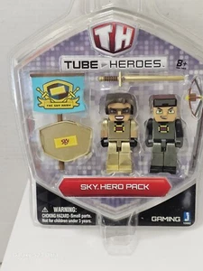 Tube Heroes Sky Hero Pack Figure 2-Pack Figures RARE NEW Minecraft Style - Picture 1 of 4