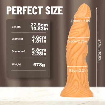 Huge Soft Anal Plug Masturbation Prostate Butt Dilator Vagina G-spot Stimulate  - Image 1 of 4