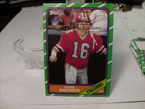 1986 Topps Football #361 - Dave Archer RC - Atlanta Falcons 86-066 - Foto 1 di 2