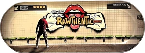 RAW Skate Deck Rolling Trays Curved Deep Large Skate Board 42cm GRAFFITI 2 - Picture 1 of 5