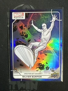 Marvel Platinum Silver Surfer #93-V Creator Art Variant Blue Rainbow Error Back - Picture 1 of 2
