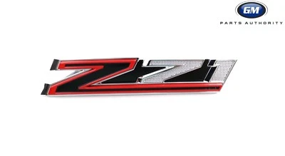Chevrolet Silverado Z71 2019-2020 emblema de parrilla 84384428 rojo negro OEM GM Foto 1 de 4