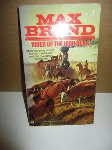 Rider Of The High Hills by Max Brand (1985, Paperback, Reprint) - Picture 1 of 7